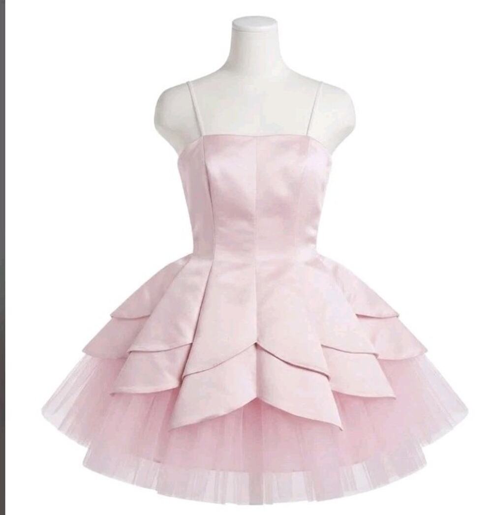 Vintage Y2K Pink Satin & Tulle Tiered Princess Fairy